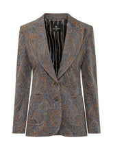 ETRO - Giacca con Motivo Paisley - Blu - LIDIASHOPPING® - Official Website