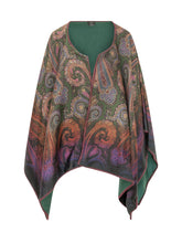 ETRO - Open Poncho with Paisley Motif - Multicolor - LIDIASHOPPING® - Official Website