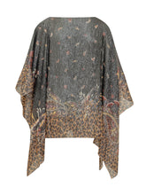 ETRO - Poncho with Floral and Animal Motifs - Multicolor - LIDIASHOPPING® - Official Website