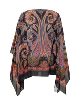ETRO - Poncho with Animal and Floral Motifs - Multicolor - LIDIASHOPPING® - Official Website