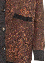 ETRO - Cardigan con Motivo Paisley - Marrone - LIDIASHOPPING® - Official Website