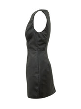 ELISABETTA FRANCHI - Abito Corto Smanicato con Motivo in Rilievo - Nero - LIDIASHOPPING® - Official Website