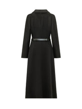ELISABETTA FRANCHI - Cappotto Lungo con Cintura - Nero - LIDIASHOPPING® - Official Website