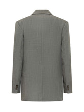 ELISABETTA FRANCHI - Blazer Monopetto con Rever a Lancia - Grigio - LIDIASHOPPING® - Official Website