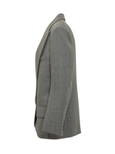 ELISABETTA FRANCHI - Blazer Monopetto con Rever a Lancia - Grigio - LIDIASHOPPING® - Official Website