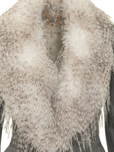 ELISABETTA FRANCHI - Giacca con Collo Removibile in Eco-Pelliccia - Grigio - LIDIASHOPPING® - Official Website