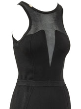 ELISABETTA FRANCHI - Tuta Smanicata con Inserti Trasparenti - Nero - LIDIASHOPPING® - Official Website