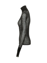 ELISABETTA FRANCHI - Maglia Tricot a Collo Alto - Nero - LIDIASHOPPING® - Official Website