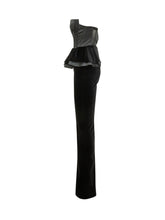 ELISABETTA FRANCHI - Tuta Senza Spalline con Peplum - Nero - LIDIASHOPPING® - Official Website