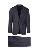 BOGLIOLI - Abito Monopetto con Revers Classici - Blu - LIDIASHOPPING® - Official Website