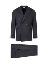 BOGLIOLI - Abito Doppiopetto con Tasche Applicate - Blu - LIDIASHOPPING® - Official Website