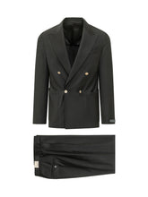 BRIGLIA - Completo Doppiopetto con Revers a Lancia - Nero - LIDIASHOPPING® - Official Website