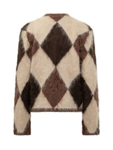 SEVENTY 19.70 - Giacca con Motivo a Rombi - Marrone - LIDIASHOPPING® - Official Website