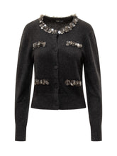 SEVENTY 19.70 - Cardigan con Applicazioni di Paillettes - Nero - LIDIASHOPPING® - Official Website