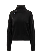 SEVENTY 19.70 - Maglia Dolcevita con Bottoni Laterali - Nero - LIDIASHOPPING® - Official Website