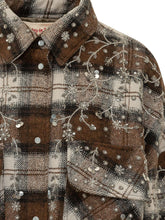 SPACE COWBOY - Camicia a Quadri con Applicazioni - Marrone - LIDIASHOPPING® - Official Website