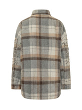 SPACE COWBOY - Checked Shirt with Embellishments - Grey - LIDIASHOPPING® - Official Website