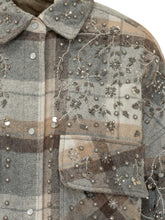 SPACE COWBOY - Checked Shirt with Embellishments - Grey - LIDIASHOPPING® - Official Website