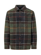 BARBOUR - Camicia Woodlane a Quadri - Verde - LIDIASHOPPING® - Official Website