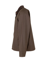 BARBOUR - Giacca Icons Transport con Collo a Coste - Marrone - LIDIASHOPPING® - Official Website