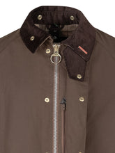 BARBOUR - Giacca Icons Transport con Collo a Coste - Marrone - LIDIASHOPPING® - Official Website