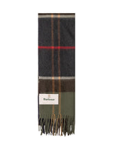 BARBOUR - Sciarpa Carrbridge Tartan con Frange - Verde - LIDIASHOPPING® - Official Website