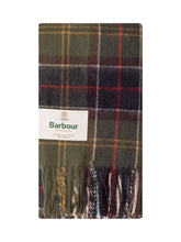 BARBOUR - Serena Tartan Scarf with Fringes - Green - LIDIASHOPPING® - Official Website