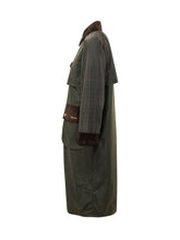 BARBOUR - Kirkless Coat with Checked Panels - Green - LIDIASHOPPING® - Official Website