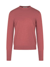 BALLANTYNE - Crewneck Sweater with Ribbed Edges - Red - LIDIASHOPPING® - Official Website