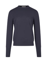 BALLANTYNE - Maglia Girocollo con Bordo a Coste - Blu - LIDIASHOPPING® - Official Website