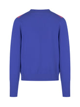 BALLANTYNE - Maglia Girocollo con Motivo a Rombi - Blu - LIDIASHOPPING® - Official Website