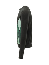 BALLANTYNE - Crewneck Sweater with Diamond Pattern - Black - LIDIASHOPPING® - Official Website