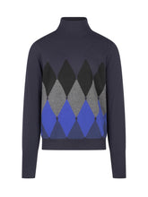 BALLANTYNE - Dolcevita con Motivo a Rombi - Blu - LIDIASHOPPING® - Official Website