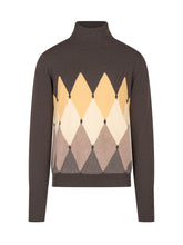 BALLANTYNE - Dolcevita con Motivo a Rombi - Marrone - LIDIASHOPPING® - Official Website