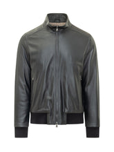 BARBA JACKET - Giubbotto Biker con Zip - Blu - LIDIASHOPPING® - Official Website