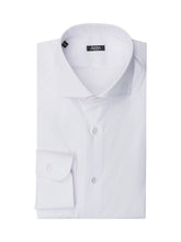 BARBA - Camicia con Collo Aperto e Polsini Arrotondati - Bianco - LIDIASHOPPING® - Official Website