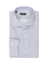 BARBA - Camicia Neck Shirt Fantasia - Blu - LIDIASHOPPING® - Official Website