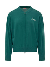 KENZO - Cardigan Eiffel Tower con Zip - Verde - LIDIASHOPPING® - Official Website