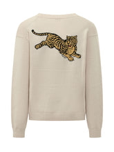 KENZO - Cardigan Tiger con Ricamo sul Petto - Bianco - LIDIASHOPPING® - Official Website