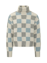 KENZO - Maglione a Scacchi con Collo Alto - Multicolore - LIDIASHOPPING® - Official Website
