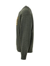 KENZO - Maglia Jumping Tiger con Girocollo - Verde - LIDIASHOPPING® - Official Website