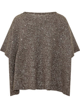 EXTERIOR - Mantella con Paillettes - Marrone - LIDIASHOPPING® - Official Website