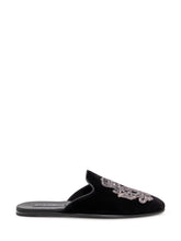 DOLCE & GABBANA - Mule with Ornamental Embroidery - Black - LIDIASHOPPING® - Official Website
