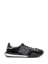 DOLCE & GABBANA - Sneaker Bassa con Maxi Logo - Nero - LIDIASHOPPING® - Official Website