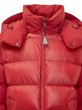 MONCLER - Piumino Maya con Cappuccio - Rosso - LIDIASHOPPING® - Official Website