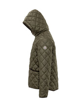 MONCLER - Giacca Venserre Trapuntata con Cappuccio - Verde - LIDIASHOPPING® - Official Website