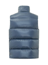 MONCLER - Belice Padded Vest with High Collar - Blue - LIDIASHOPPING® - Official Website