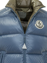 MONCLER - Gilet Imbottito Belice con Collo Alto - Blu - LIDIASHOPPING® - Official Website