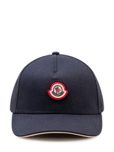 MONCLER - Baseball Cap with Front Patch - Blue - LIDIASHOPPING® - Official Website