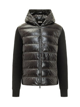 MONCLER - Quilted Cardigan with Hood - Black - LIDIASHOPPING® - Official Website